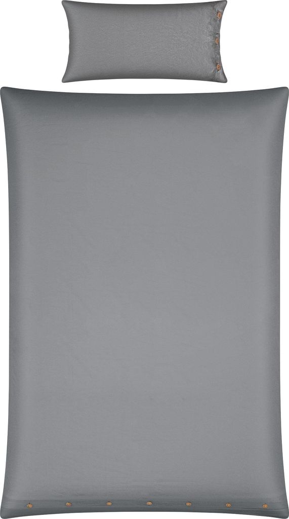 Erwin Müller Bettwäsche Deggendorf" silber 1x 135x200 cm + 1x 40x80 cm"