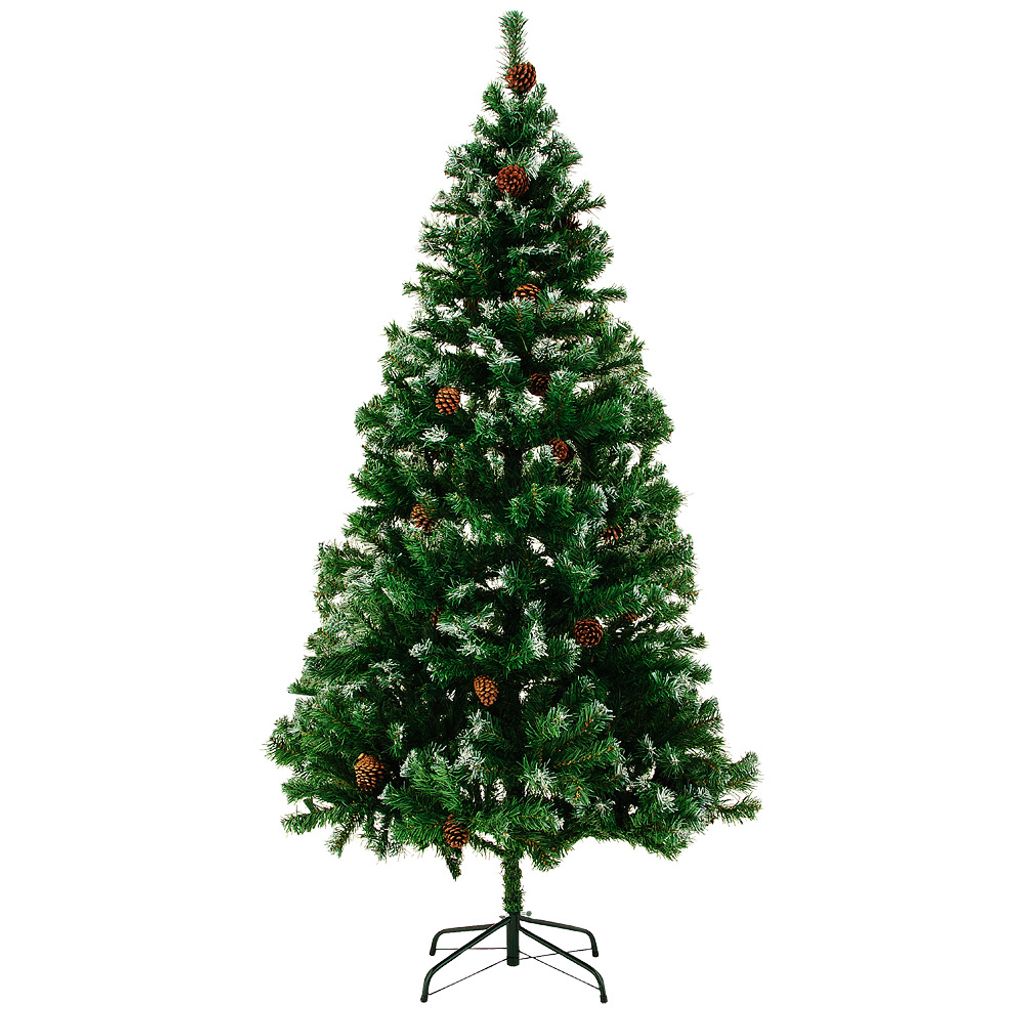 Weihnachtsbaum PVC Edeltanne künstliche Tanne Tannenbaum 180cm Grün Christbaum