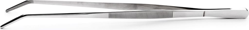 Karl Weis Grill/ Küchenpinzette gewinkelt aus Edelstahl, 30 cm