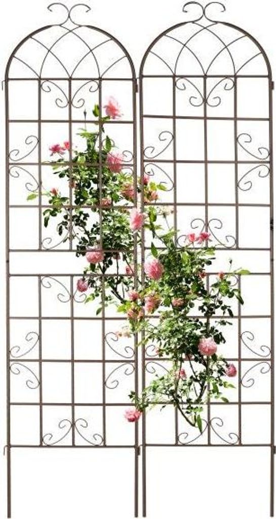 Treillis 220 cm lot de 2 marron Image du produit 