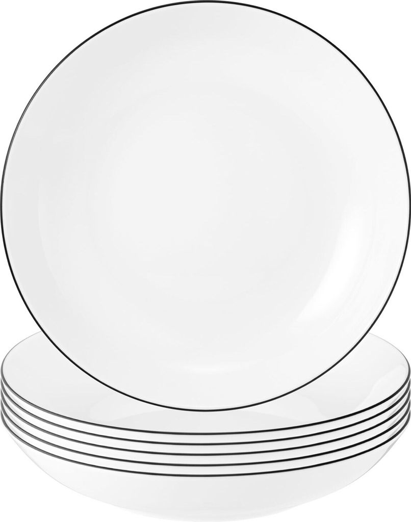 Seltmann Weiden Lido Black Line Suppenteller rund ø 21 cm Produktbild 