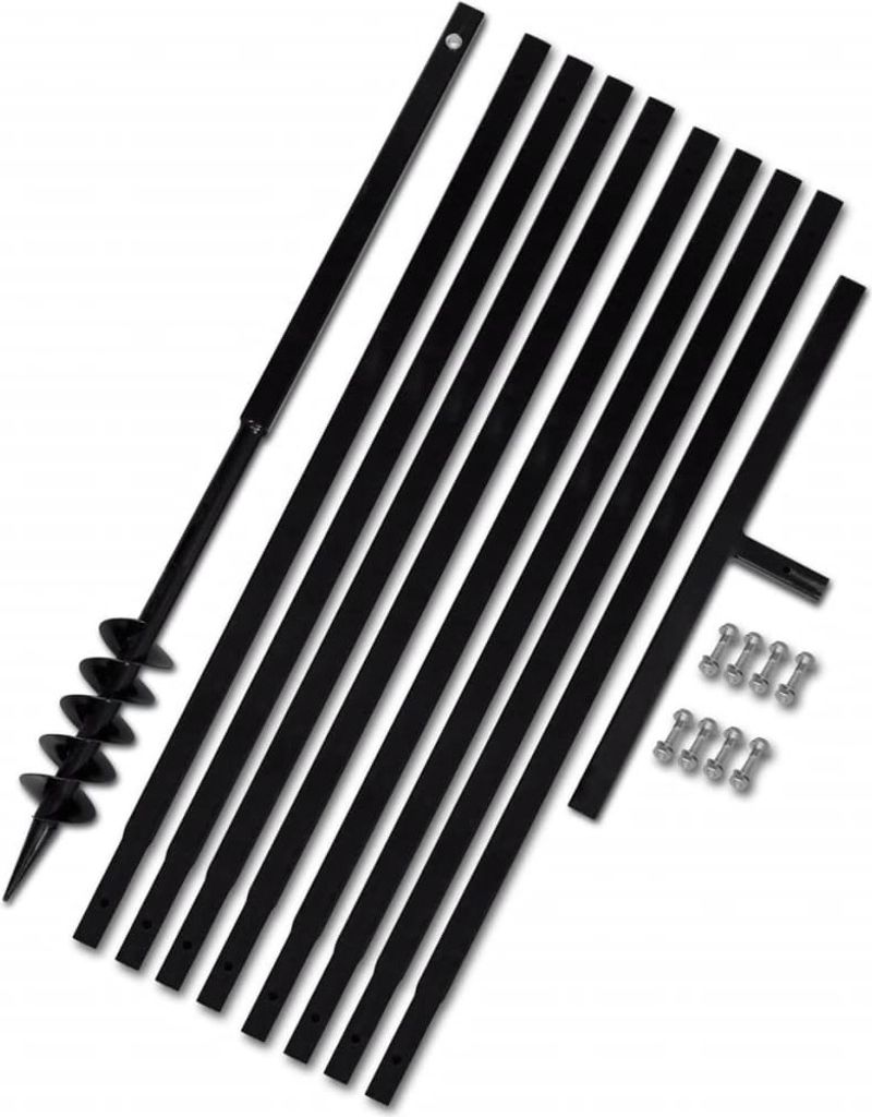 Erdbohrer mit Griff 80 mm Verlängerungsrohr 9 m