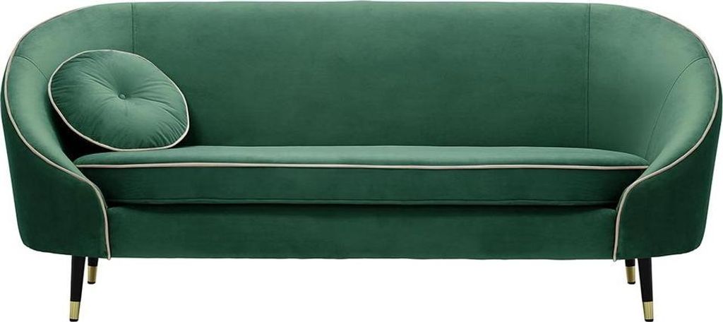 Dreisitzer-Sofa Kooper-Velluto 12-Contrast piping-brass