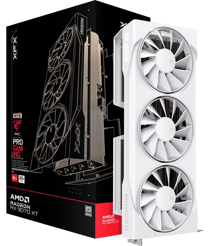 XFX Swift Radeon RX 9070 XT Gaming Edition, Radeon RX 9070 Zdjęcie produktu 