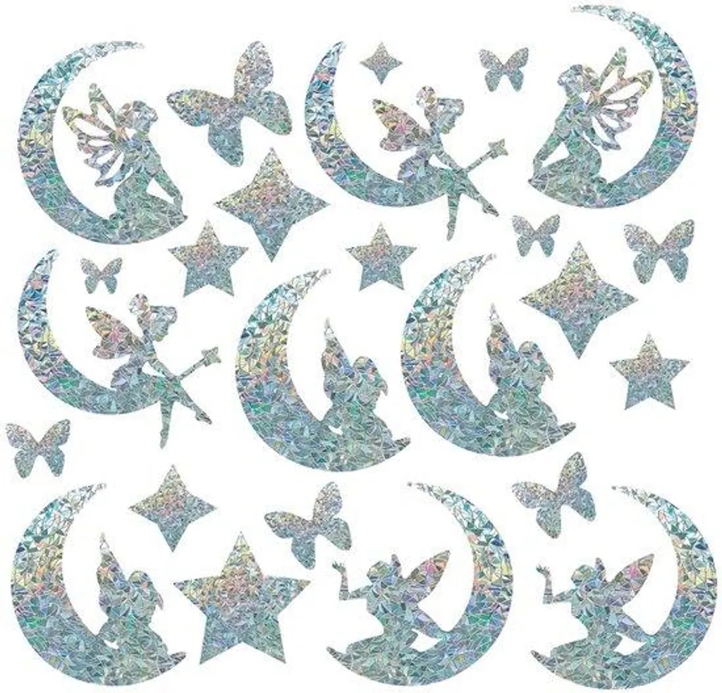Protection Oiseaux pour Vitres avec Effet Arc-en-ciel - Lot de 25 Films