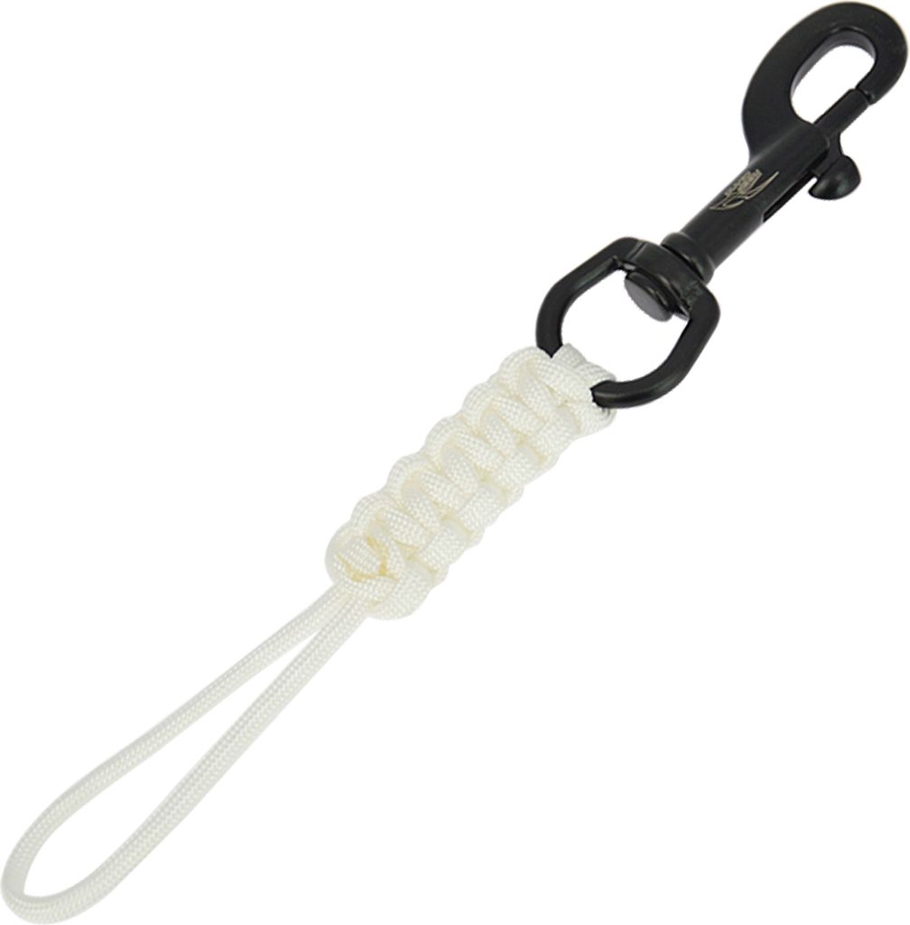 Scuba Diving Swival Bolt Karabinerhaken Karabinerhaken aus Edelstahl 316 in Marinequalitaet mit geflochtenem Seilband, Anti-Verlust-Sicherheitsseil...