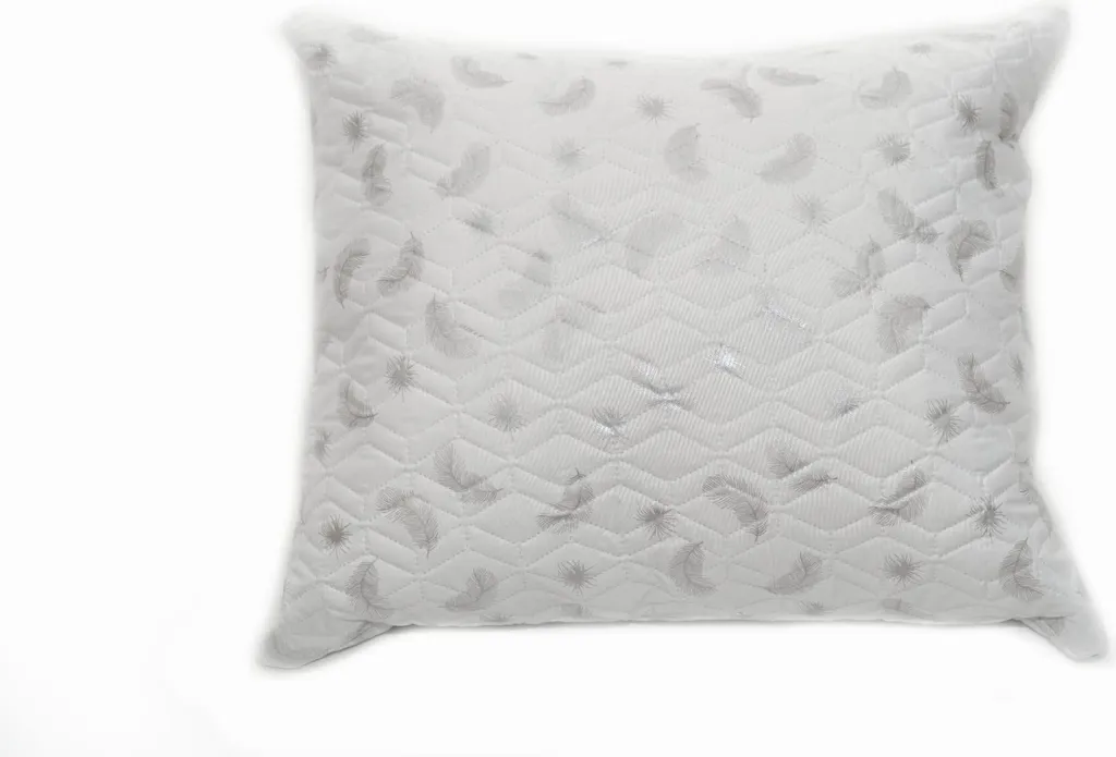 Oreiller 70x80 antiallergique plumes d'argent pour literie de luxe