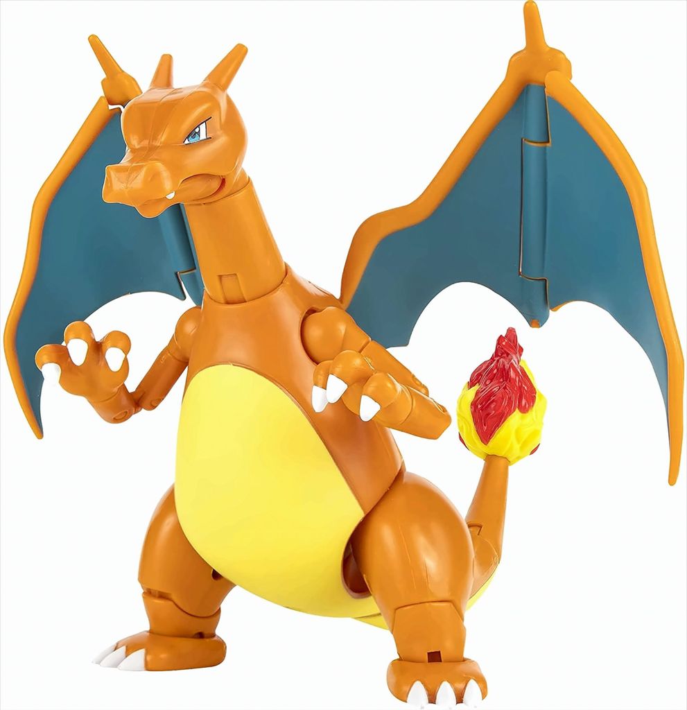 A toy figure of the Pokémon Charizard.