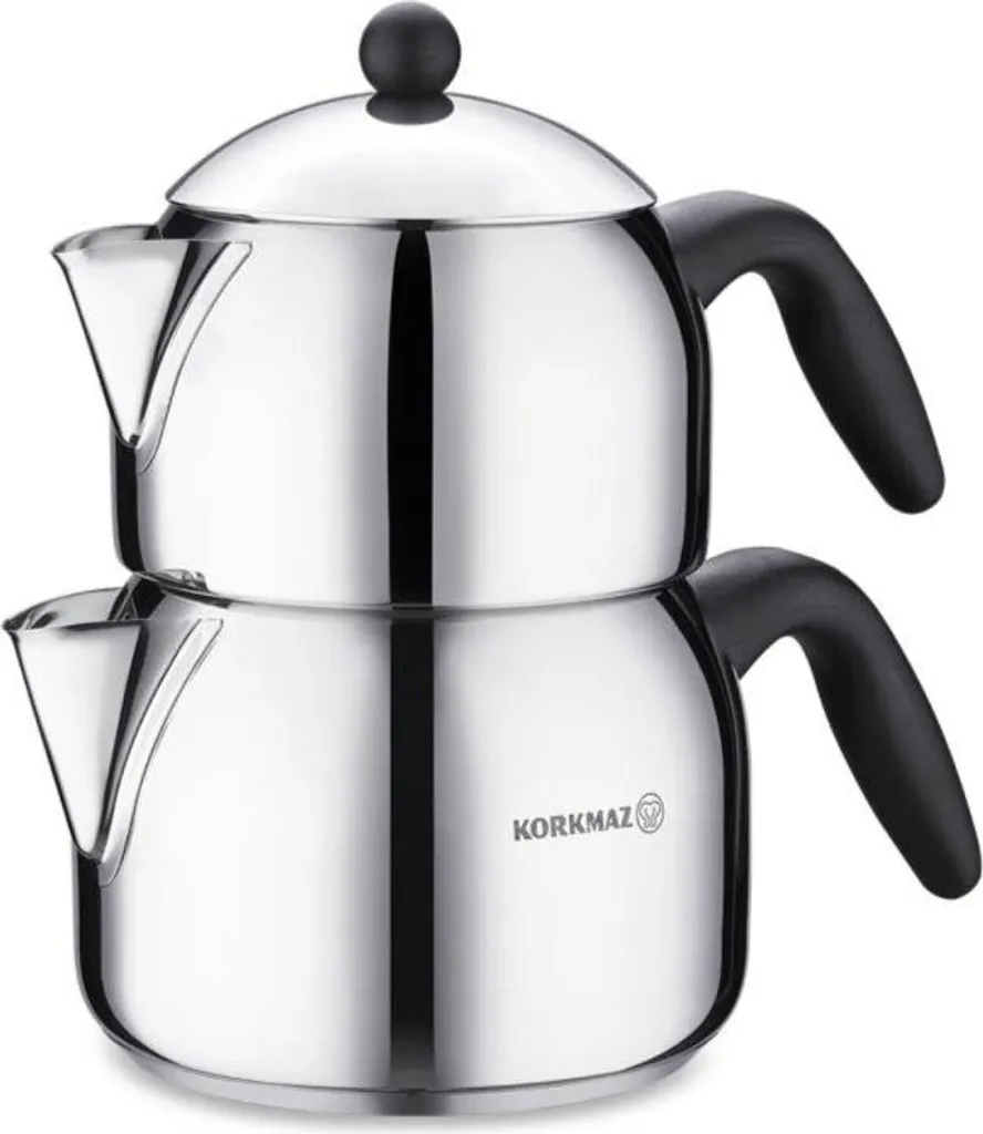 Korkmaz Orbit Maxi A038: Teiera Design Inox 18/10 per Induzione