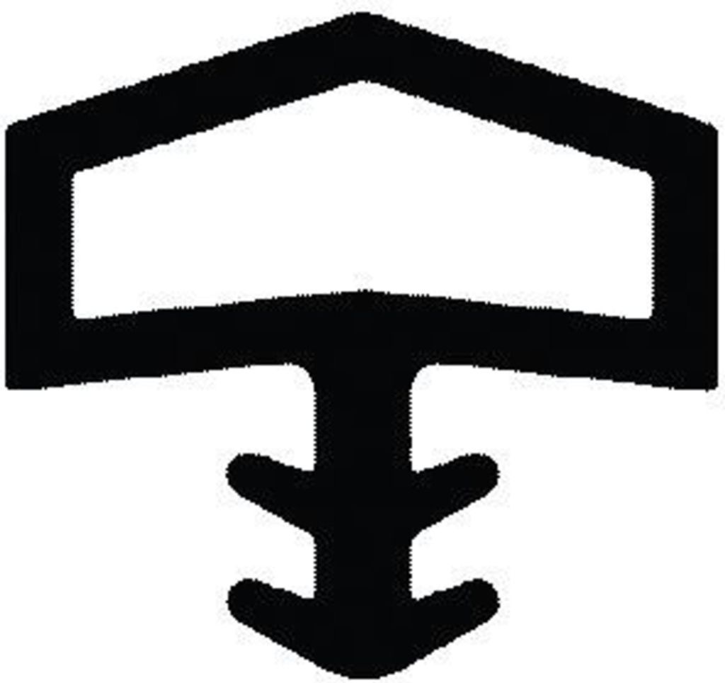 TRELLEBORG Zimmertür-Dichtung L8001,TSP-Last weiß 100 Stk