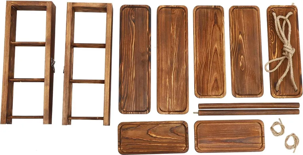 Alzata Per Torte In Legno Di Bambù 30,5 Cm - Supporto Per Cupcake A Un Livello, Rustico, Con Cuscinetti Antiscivolo, Per Matrimoni, Compleanni, Baby Shower