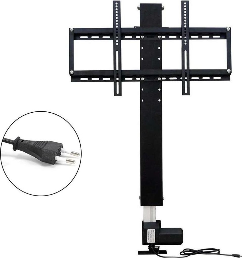 Motorisierte LCD-TV-Lift-Halterung, 700 mm Hub, für 26–57 Zoll, Schwarz