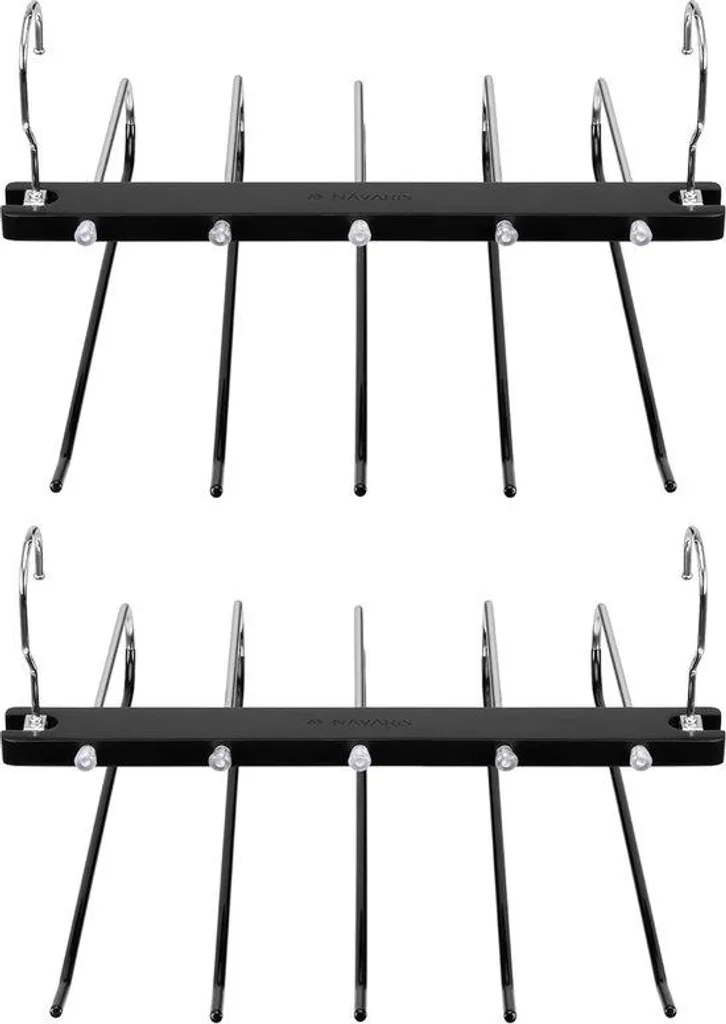 Cintre de rangement pour pantalons en bois et acier - Organisation Pro