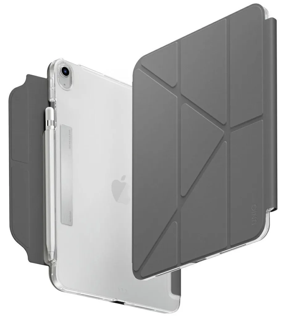 Protection iPad 11 A16 pour le bureau UNIQ Camden gris souris