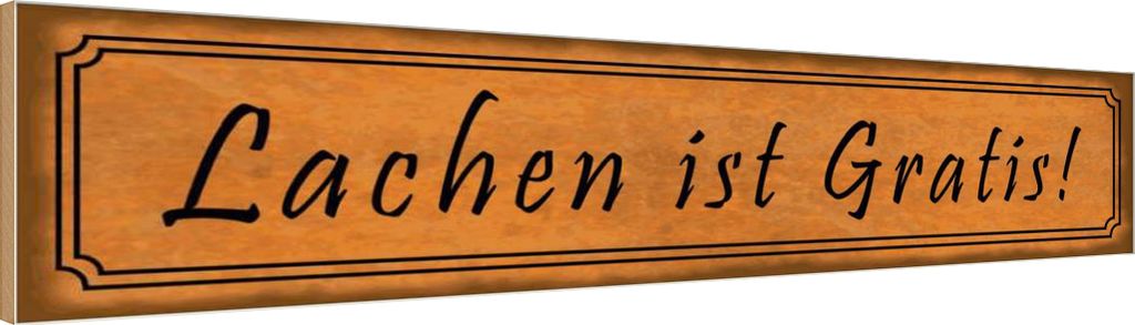 vianmo Holzschild 10x46 cm Lachen ist Gratis Dekoration