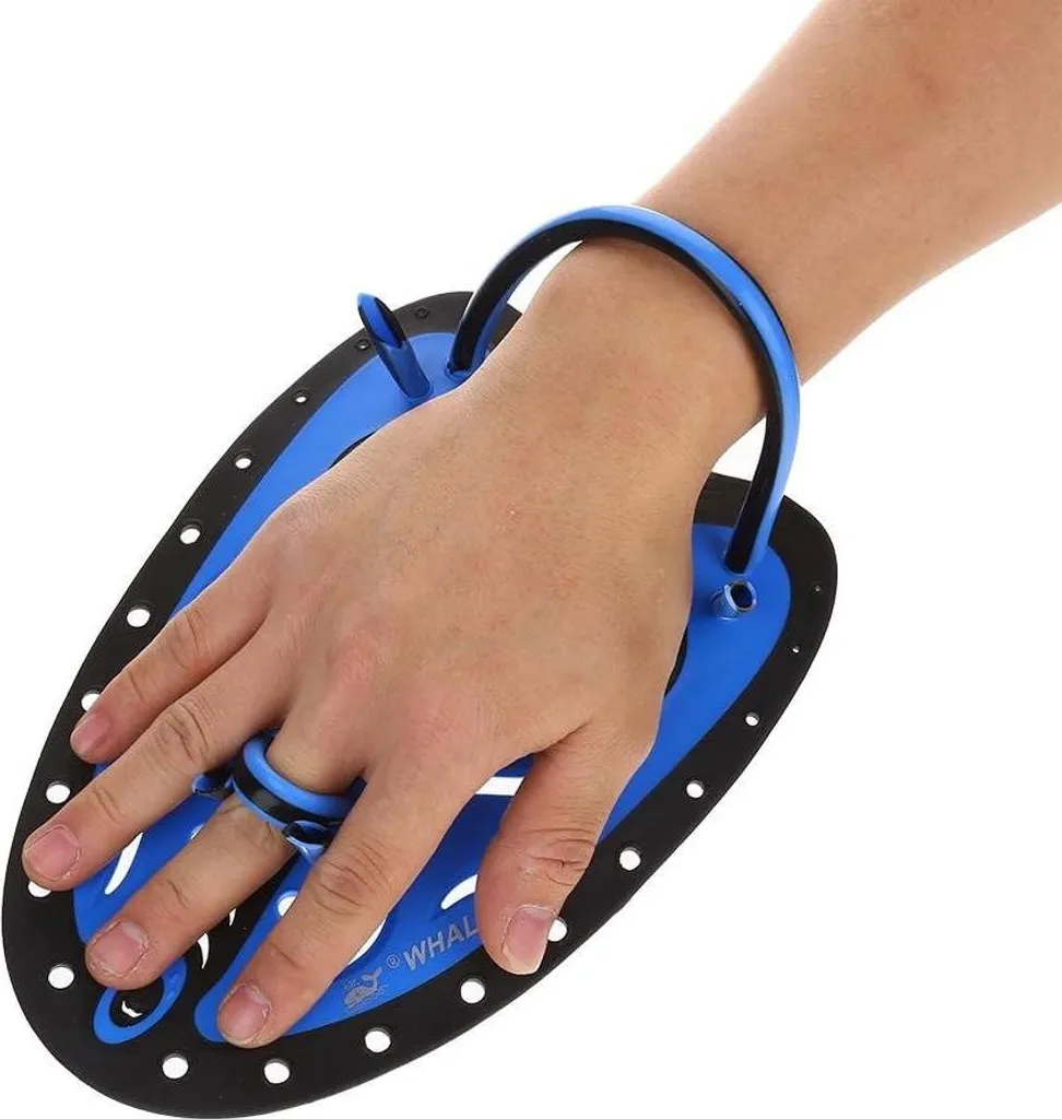 Plaquettes de natation ergonomiques pour entraînement plongée bleu - 5
