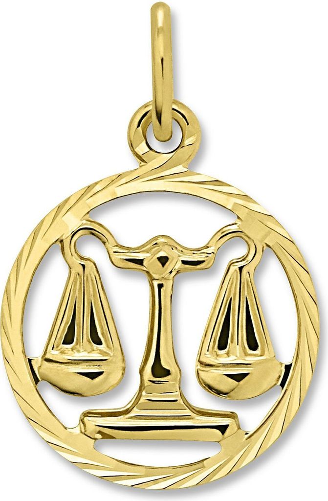 Anhänger Sternzeichen 333/- Gelbgold Waage