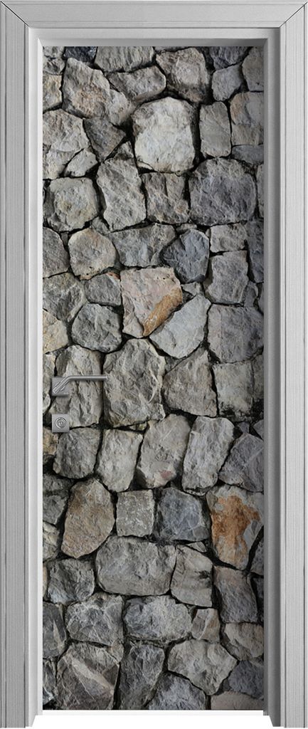 Tür Selbstklebende 70x210 cm Türfolie Türtapete Klebefolie - Natural Steine Motive