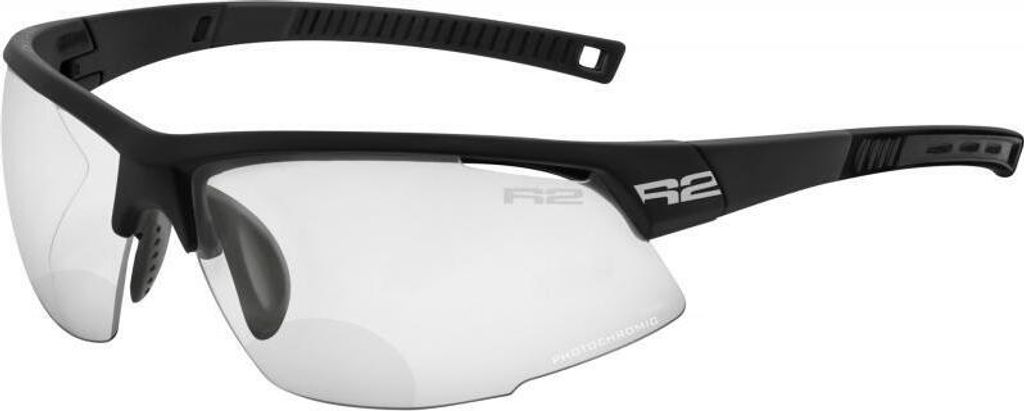 Schutzbrille R2 Racer photochrom mit Bifokalglas plus 2 schwarz-grau matt AT063A10/2
