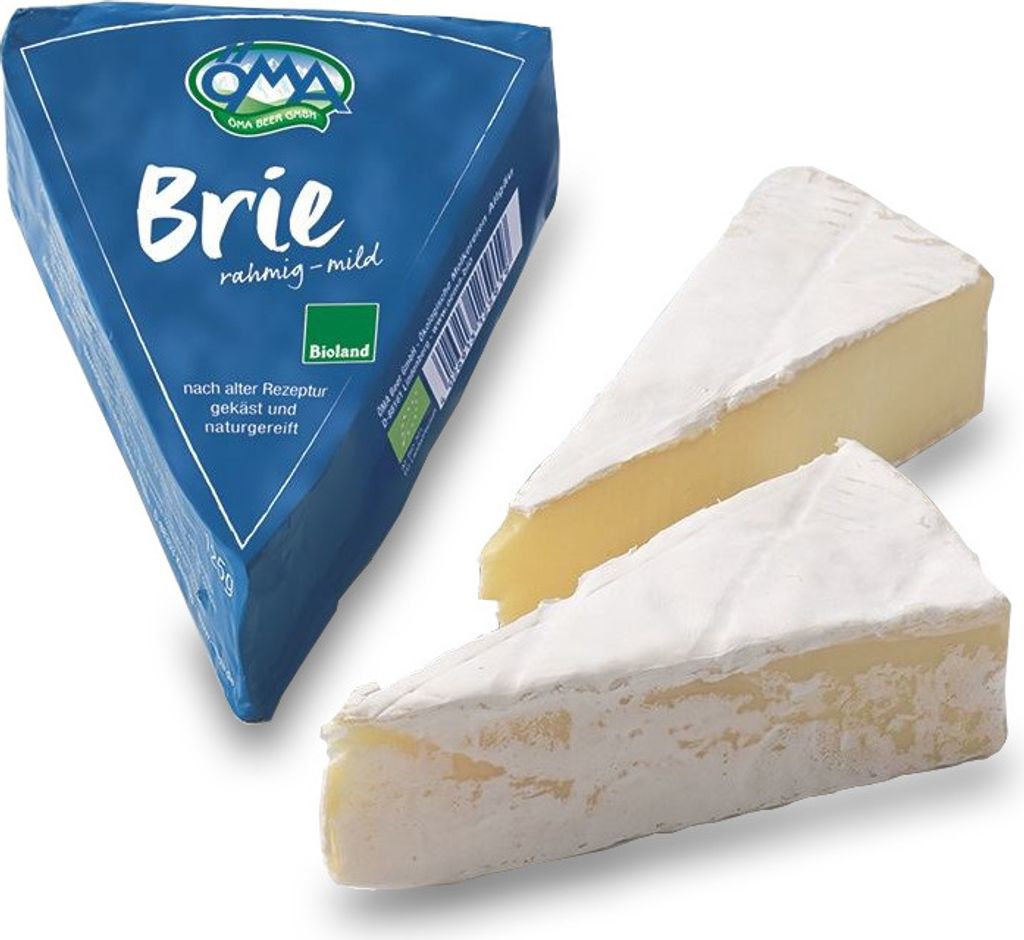 BRIE-BIO-KÄSE (50 % FETT IM TROCKENMATERIAL) 125 g - OMA Produktbild 