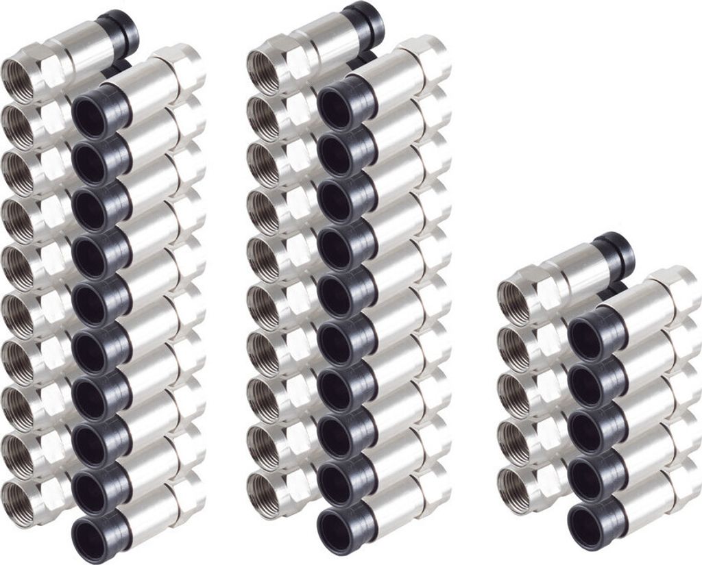 F-Kompressionsstecker für Kabel 7mm--VE25