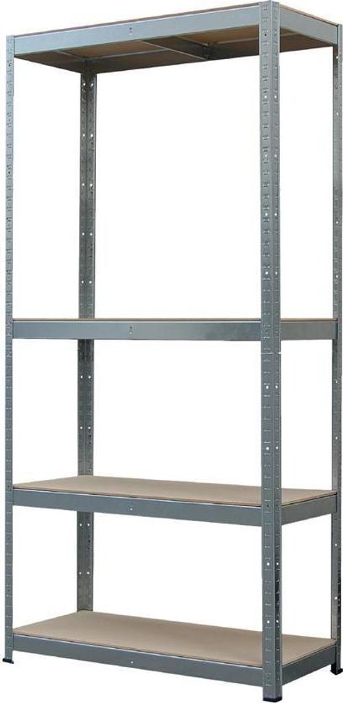 Scaffale Racks, metallo, MDF, 4 ripiani, 750x300x1500 mm, Immagine del prodotto 