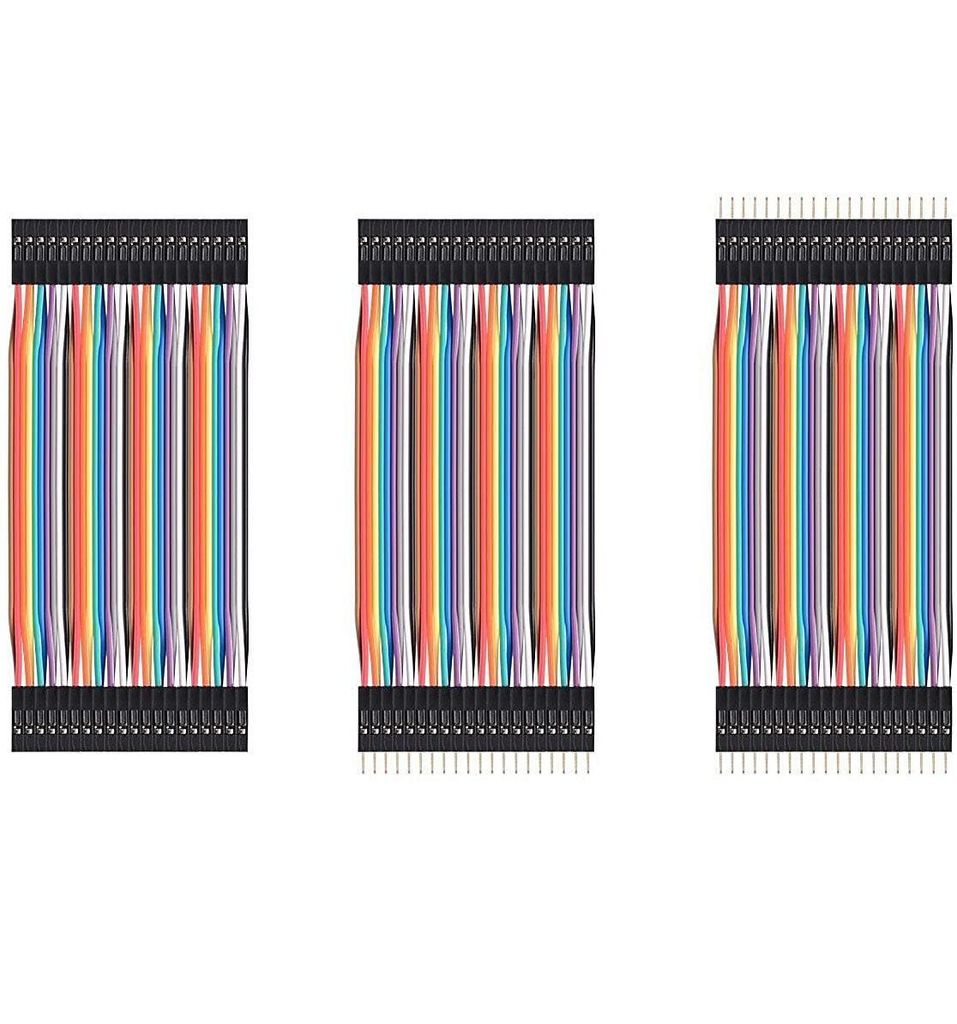 40pin Jumper / Dupont Kabel Set, je 1x F-F / M-M / F-M, Produktbild 