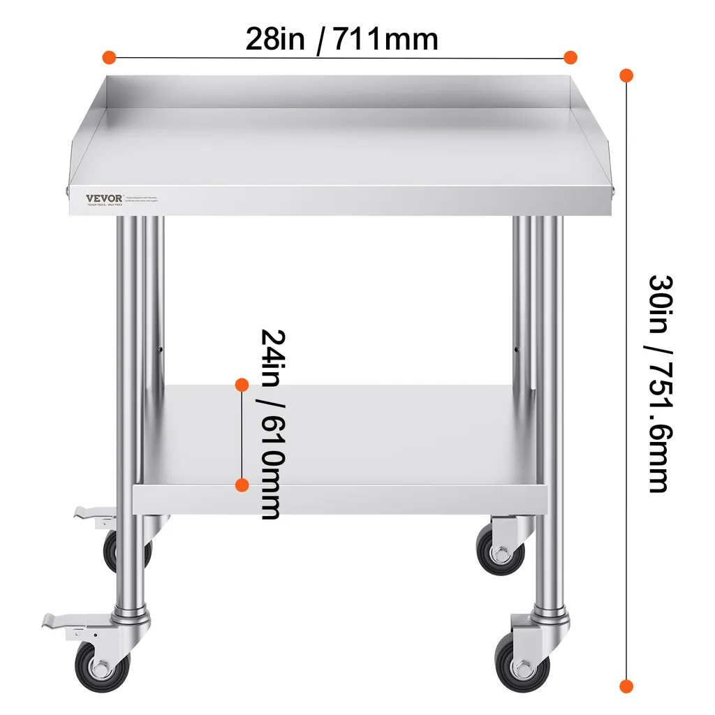 Table de travail inox stable : finissez-en avec les projections murales - 8