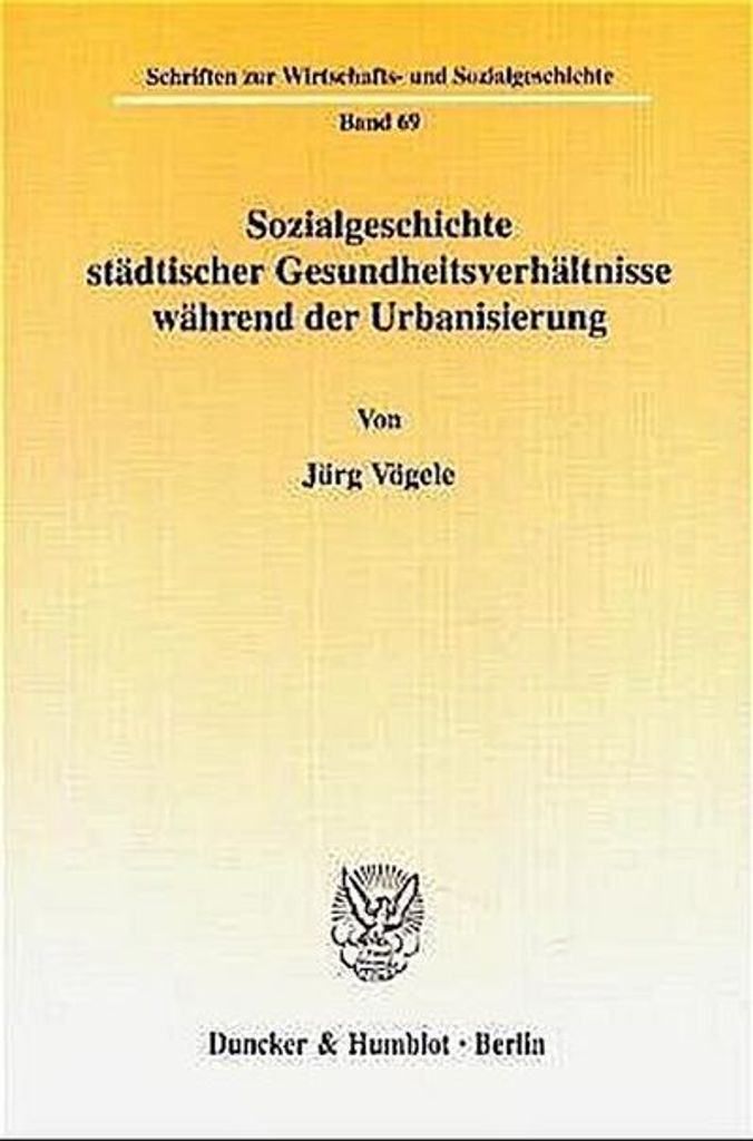 Sozialgeschichte städtischer Gesundheitsverhältnisse während der Urbanisierung.