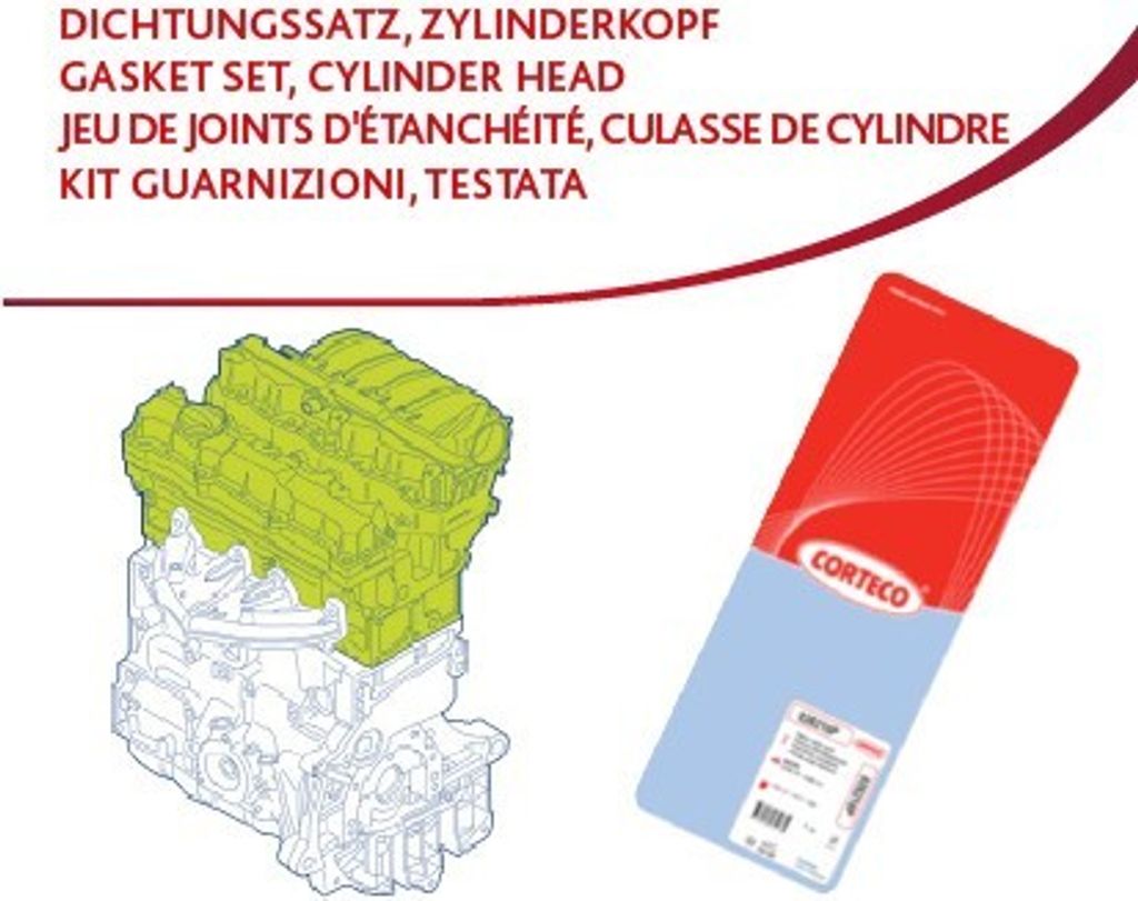uszczelki góra sil. OPEL 2.0 16V +