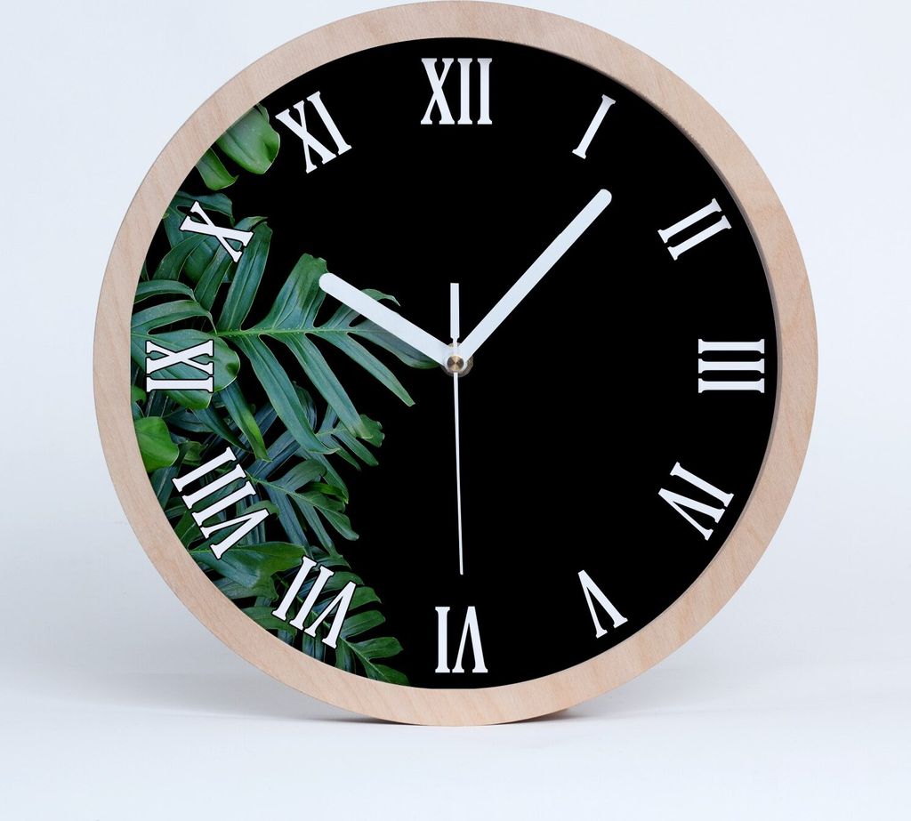 Holzuhr 20fi cm wanduhr - weiße Spitzen - Monster-