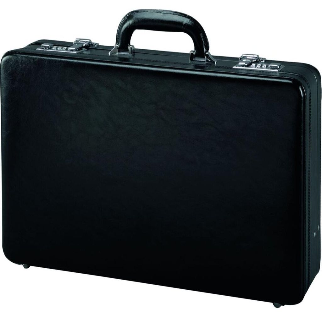 Attachekoffer Taormina 45x32,5x11(+2)cm Leder schwarz Produktbild 