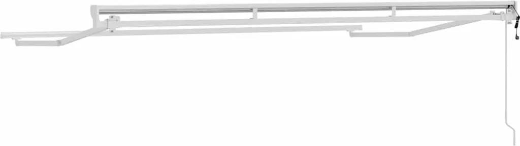 Structure store banne pour terrasse 3,5 x 2 m blanc en acier rigide