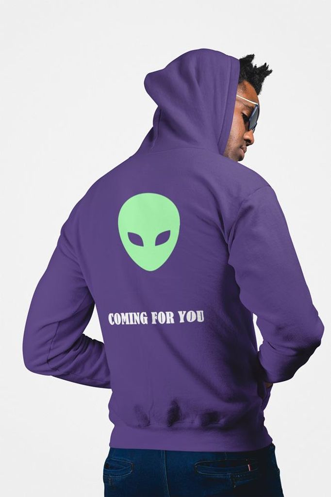 D&B Uni Hoodie ZIPEB00003 Coming Lila-Größe 3XL