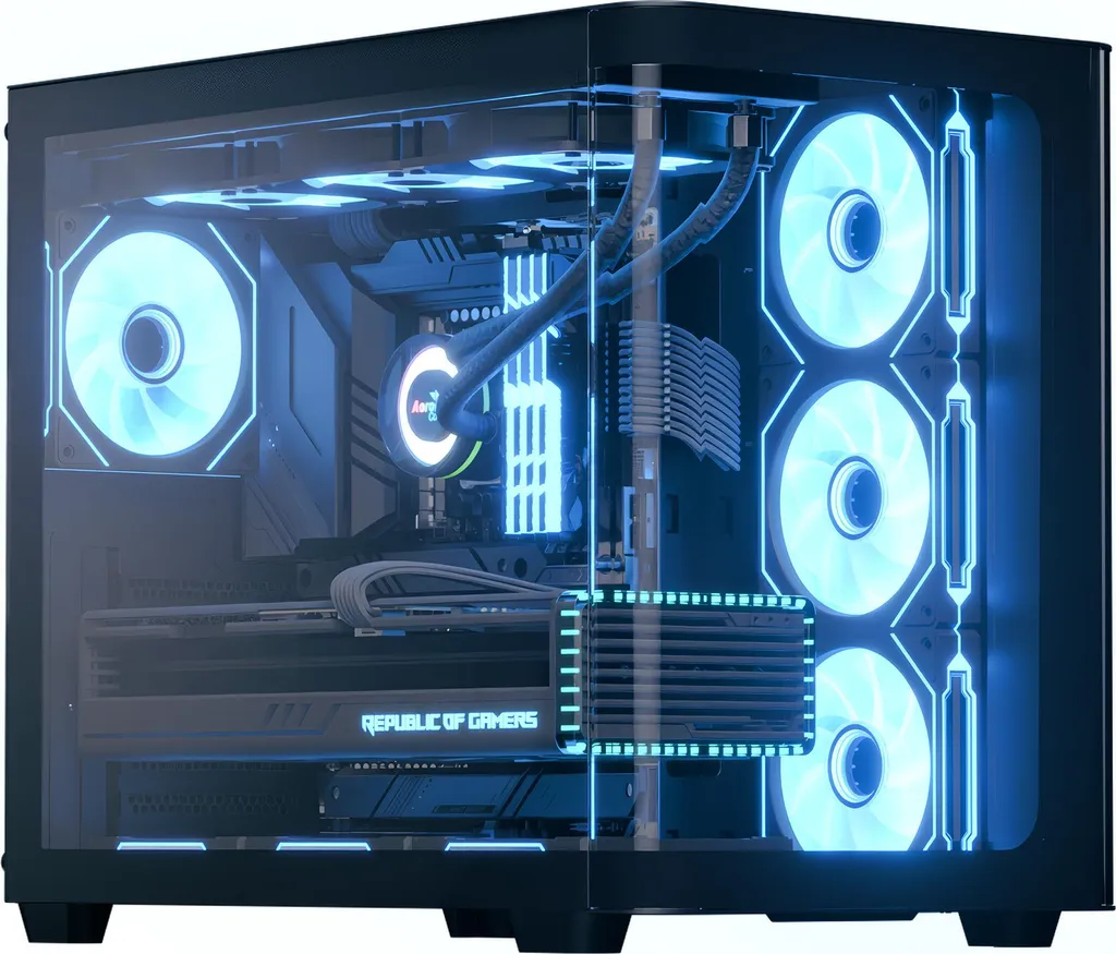 Aerocool P500C v1 Case Gaming Nero - Vetro Curvo e Mirage ARGB