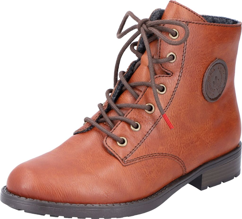 Rieker Schnürstiefeletten zimt kastanie Damen 362D3730363330 Braun 37 EU