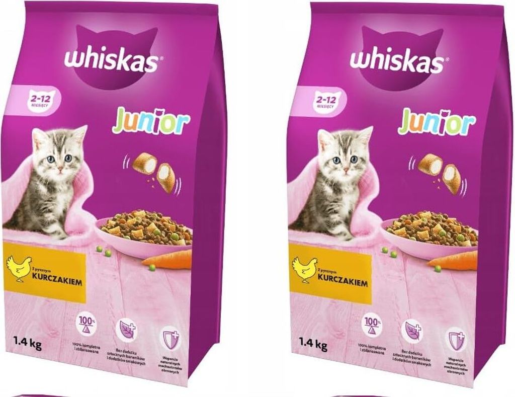 Whiskas Junior mit Huhn – Futter für Kätzchen – 1,4 kg