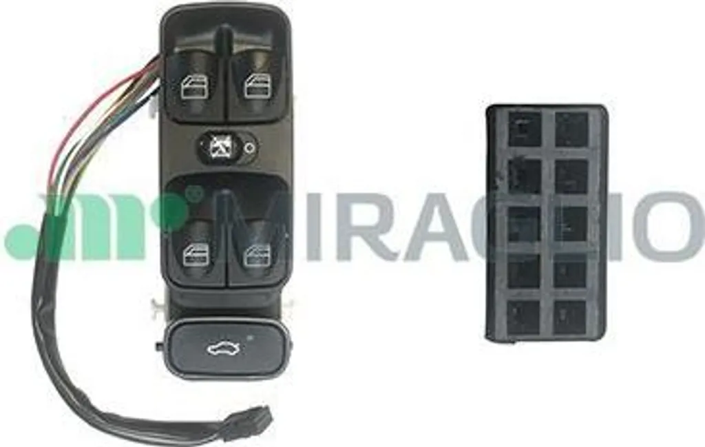 Interrupteur lève-vitre robuste A2038210679 Miraglio pour Mercedes W203