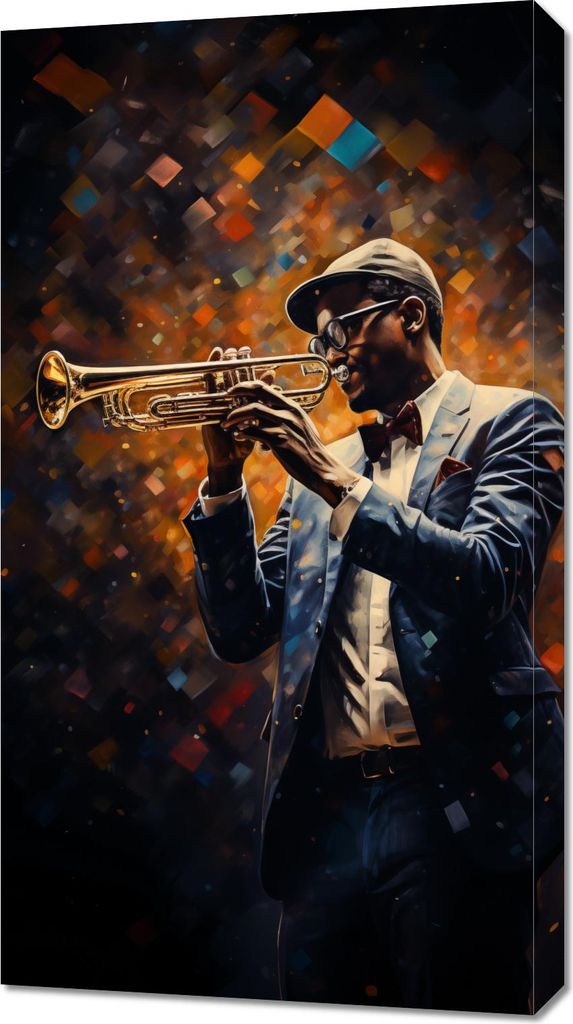 Bild 50x90cm Symphonie auf der Trompete