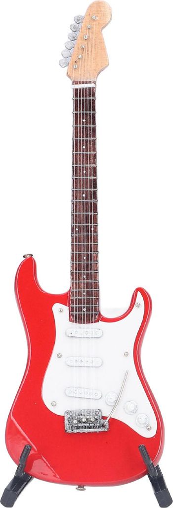 1:4 Miniatur-E-Gitarre aus Lindenholz, Mini-Modell, Musikinstrument