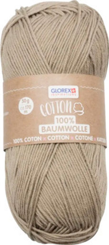 Wolle Baumwolle Baumwolle beige 170 m 50 g