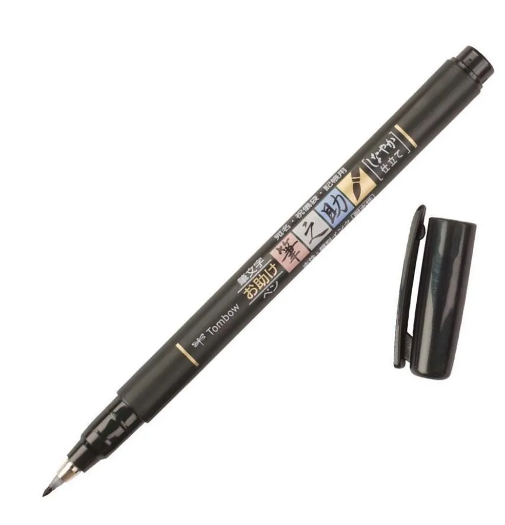 6 Pennarelli Tombow Fudenosuke Soft Tip - Il Meglio per l'Hand Lettering