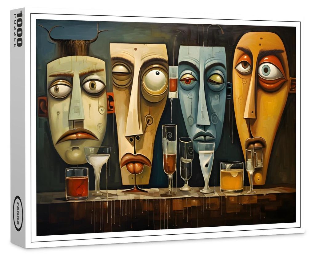 raxxa Premium-Puzzle "Whimsical Drink Drunk 4", 1000 Teile