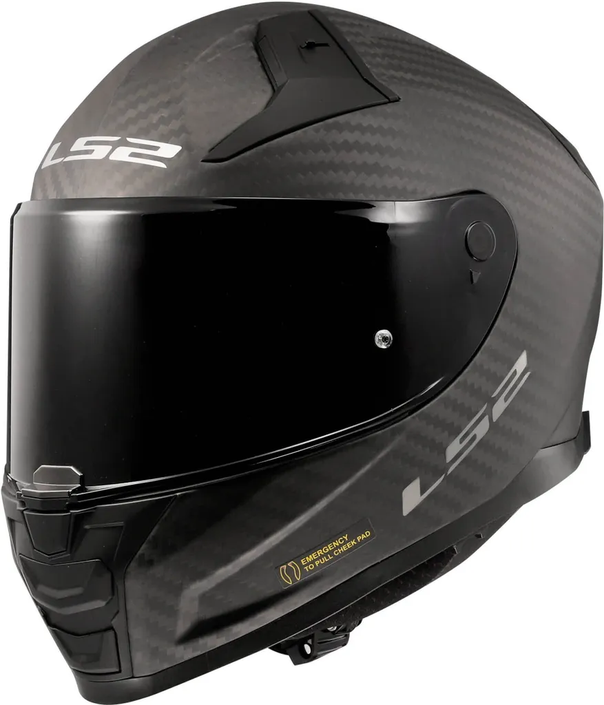 LS2 FF811 Vector II Carbon : Casque Moto Léger en Carbone Mat XS