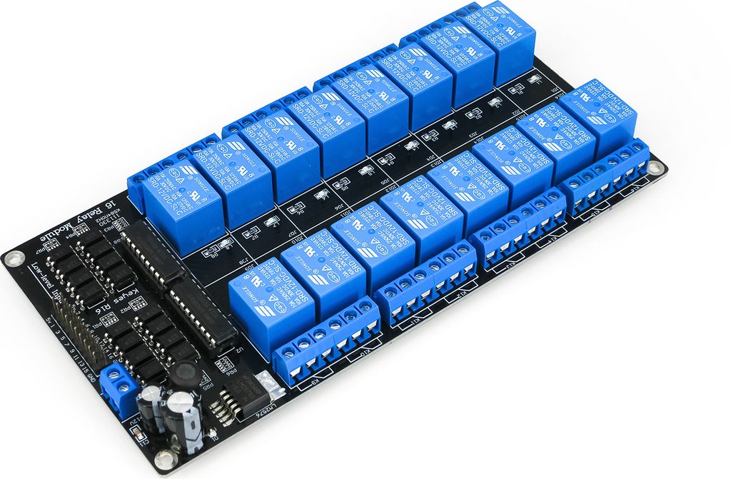 HIMALAYA 12V 16CH Optocouplers Relay Shield Compatible with Arduino