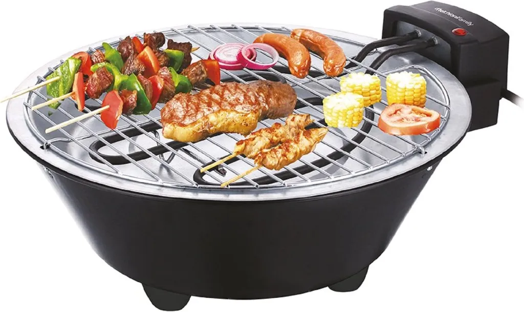 Gril de table pour repas rapides - Appareil de cuisson 1250W compact