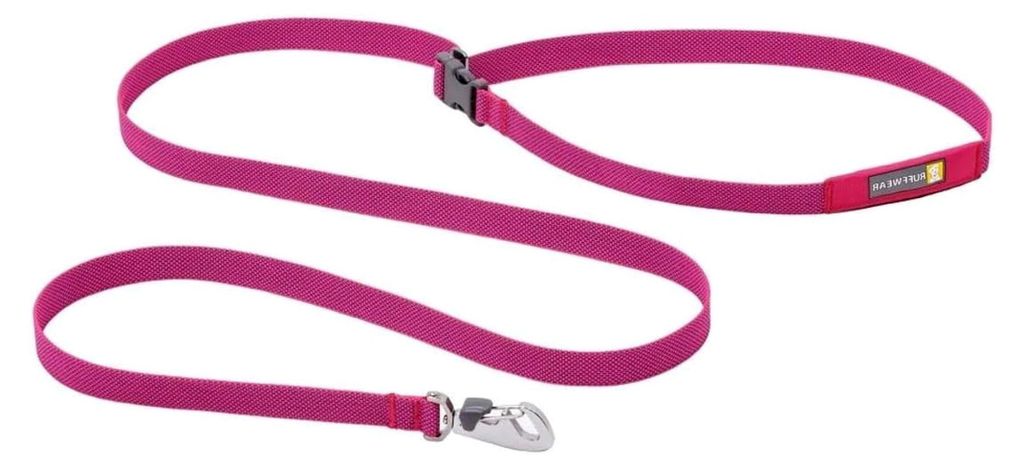 Ruffwear Flagline Hundeleine, schnelle, leichte, Starke Leine, 2-in-1 Hand- oder Taillenleine zum Laufen, Ufbewahrungstasche und sicher abschließb...