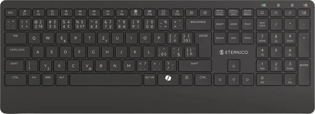 Clavier bureautique sans fil Eternico KS2360 - Design ultra plat gris