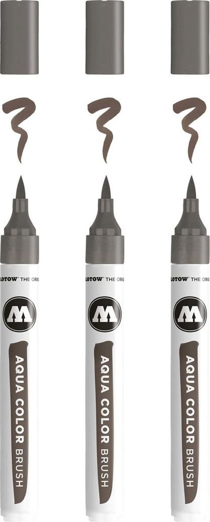 Molotow Marker AQUA COLOR BRUSH Nr. 035, warmgrau