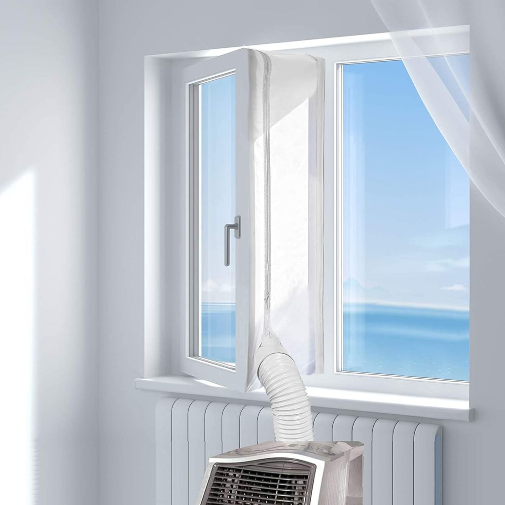 Universal AirLock Mobile Klimaanlage Fenster Abdichtung Hot Air Stop Klimagerat 